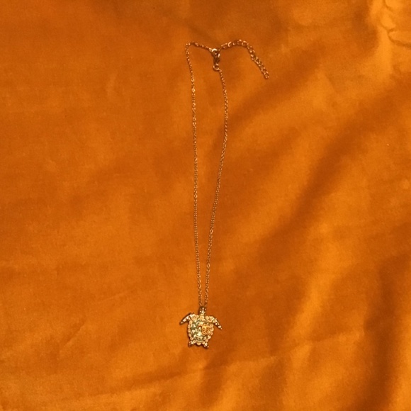 Beautiful silver sea turtles with gold necklace - Picture 3 of 8